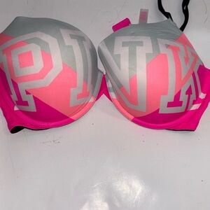 PINK Victoria's Secret Pink and Gray Bra